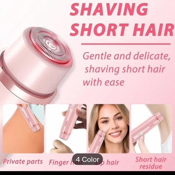 Pink Dual-Head Electric Hair Trimmer - Picture 6 of 11